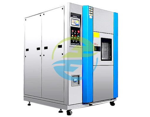 Jangkauan Kontrol Suhu Minus 40 sampai 150 Celsius Ruang Uji Lingkungan Dengan Kontrol Ganda Setiap Sisi Kontrol Terpisah dan Semprot yang Dapat Diprogram untuk Hasil