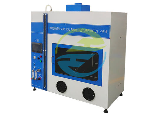 Harga bagus 20±2mm/125mm Peralatan Pengujian Kemasan dengan Waktu pembakaran Dapat diatur sebelumnya dan aliran gas 500W 965±30ml/menit atau 117±3 mm on line